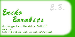 eniko barabits business card